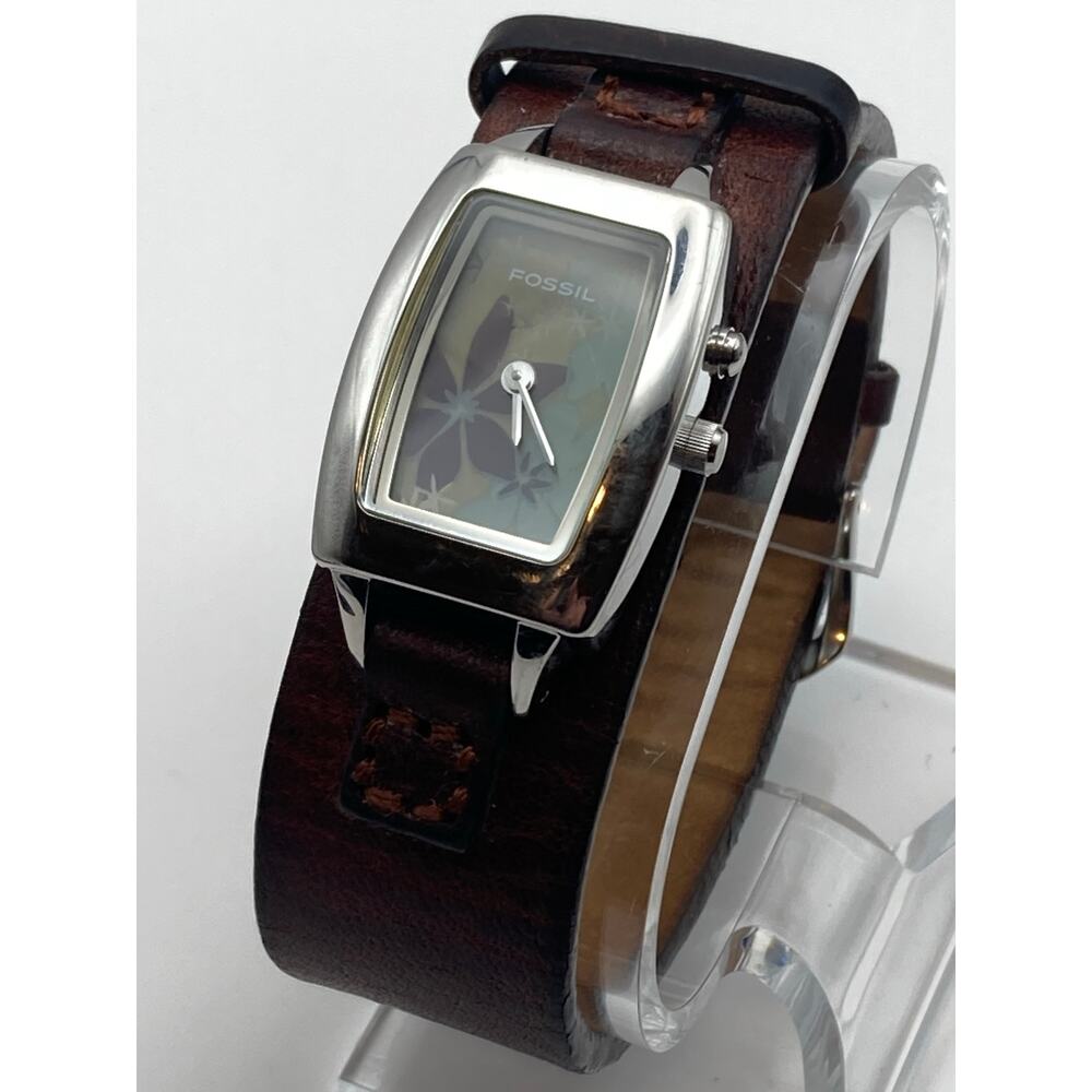 Fossil Big Tic Women's Watch 23mm Fresh Batteries - Adjustable Leather Strap WR - Picture 5 of 13
